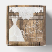 Bridal Luncheon im rustikalen Holz- und Spitzendes Geschenkschachtel (Oben)
