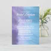 Bridal Luncheon | Pastel Lavender Lila Blue Einladung (Stehend Vorderseite)