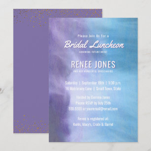 Bridal Luncheon   Pastel Lavender Lila Blue Einladung