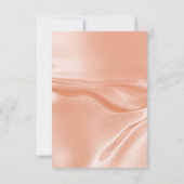 Bridal luncheon Rose Goldseide Einladung (Rückseite)