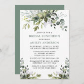 Bridal Luncheon Sage Green Einladung (Vorne/Hinten)