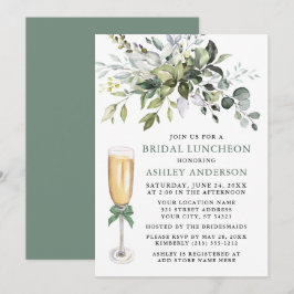 Bridal Luncheon Sage Green Einladung