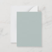 Bridal Luncheon Watercolor Eukalyptus Greenery Mitteilungskarte (Rückseite)