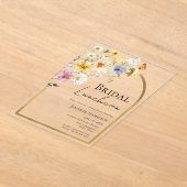 Bridal Luncheon | Wildblume Boho Brautparty Acryleinladungen (Ablage )