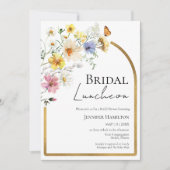 Bridal Luncheon | Wildblume Boho Brautparty Einladung (Vorderseite)