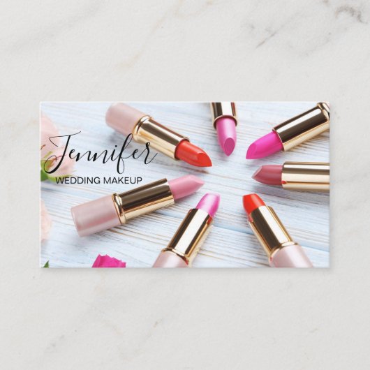 Bridal Makeup Business Card Visitenkarte (Vorderseite)