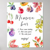 Bridal Mimosa Bar frisch vom Markt Poster (Vorne)