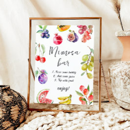 Bridal Mimosa Bar frisch vom Markt Poster