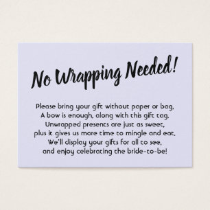 Bridal No Wrap Shower Lavender Gift Card