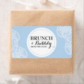Bridal oder Baby Dusche Lace Mini Champagne Label (Insitu)