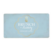 Bridal oder Baby Dusche Mini Champagner Etikett (Vorne)