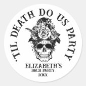 Bridal oder Die Junggeselinnen-Abschied Maßgeschne Runder Aufkleber (Vorderseite)