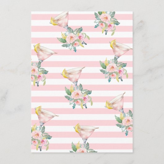 Bridal oder Groom Bright Cocktail Bridal Game Begleitkarte (Rückseite)