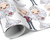 Bridal oder Hochzeit Geschenkpapier (Rolleneckpunkt)