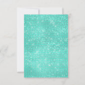 Bridal Palm Mint Aqua Tropic Frame Gold Einladung (Rückseite)