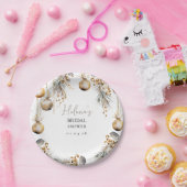 Bridal-Papierplatte | Holly Christmas Theme Pappteller (Party)
