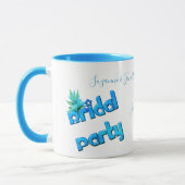 Bridal Party Cute Personalized Wedding Tasse (Links)