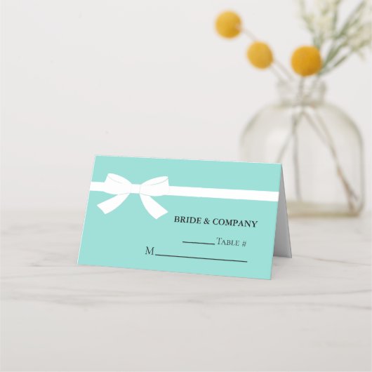 Bridal Personalisiert Danke Ihnen Party Table Platzkarte (Vorderseite)