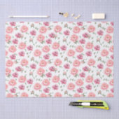 Bridal Pink Watercolor Peonies Seidenpapier (Handwerk)