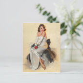 Bridal PinUp Postkarte (Stehend Vorderseite)