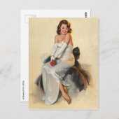 Bridal PinUp Postkarte (Vorne/Hinten)