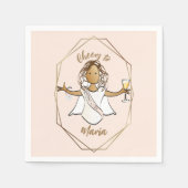 Bridal Polterabend Bachelorette Paper Napkins Serviette (Vorderseite)