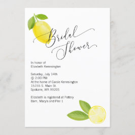 Bridal/Polterabend Einladung mit Lemon