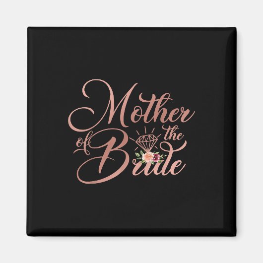 Bridal Polterabend Gift Mama Mutter der Braut Magnet (Vorne)
