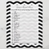 Bridal Polterabend Word Scramble Game (Vorderseite)