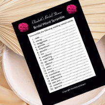 Bridal Polterabend Word Scramble Game