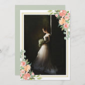 Bridal Portrait Floral Foto Keepake Wedding (Vorne/Hinten)