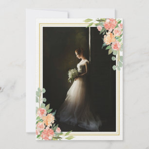 Bridal Portrait Floral Foto Keepake Wedding