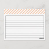 Bridal Recipe Card - Orange Postkarte (Rückseite)