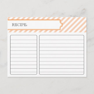 Bridal Recipe Card - Orange Postkarte