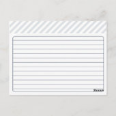 Bridal Recipe Card | Peacock Blue Postkarte (Rückseite)