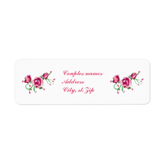 Bridal Rose Labels (Vorne)