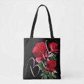 Bridal Rote Rosen Brides Bag Tasche (Vorderseite)