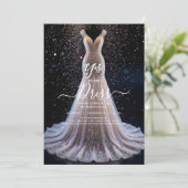 Bridal sagt Ja zur Einladung (Stehend Vorderseite)