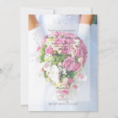 Bridal Save the Date - Lace Blume Bouquet Wedding (Rückseite)