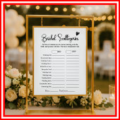 Bridal Scattegories Brautparty Game Eleganter Spaß