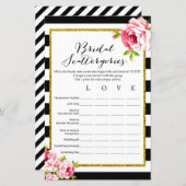 Bridal Scattergories - Brautparty Game (Vorne/Hinten)
