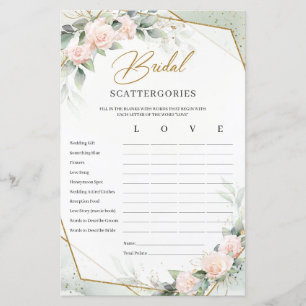 Bridal Scattergories game
