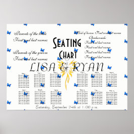 Bridal Seating Chart personalisieren Destiny Desti Poster