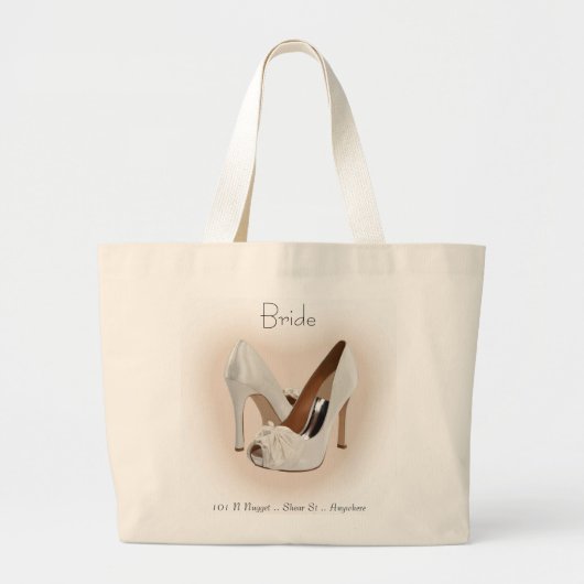 Bridal Shoe Bag Custom Tasche (Vorne)