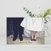 Bridal Shoes Probe Einladung (Stehend Vorderseite)