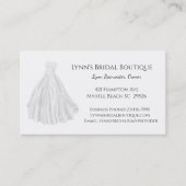 Bridal Shop Business Card Visitenkarte (Vorderseite)