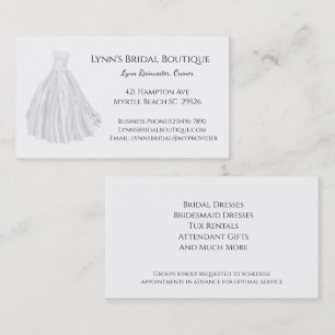 Bridal Shop Business Card Visitenkarte