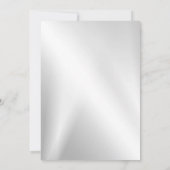 Bridal Show Party Silver Gray Shiny Hearts Elegant Einladung (Rückseite)