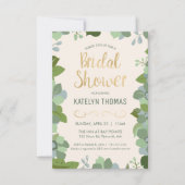 Bridal Showeinladung - Garten, Custom, Floral Einladung (Vorderseite)