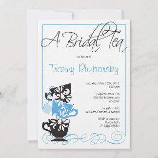 Bridal Showeinladung - Tee Einladung
